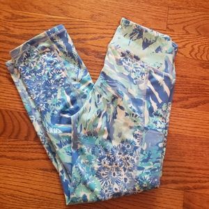 Lilly Pulitzer Luxletic Crop Leggings Hey Hey Soleil